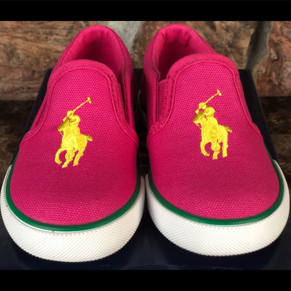 NEW Polo Ralph Lauren Slip-On Casual Sneakers - Picture 6 of 12